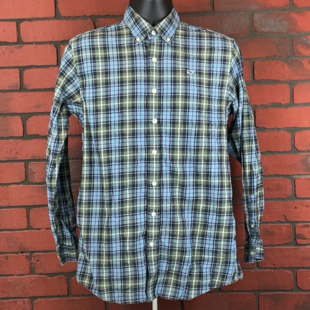 Vineyard Vines‎ Shirt Mens XL Checkered Button Down